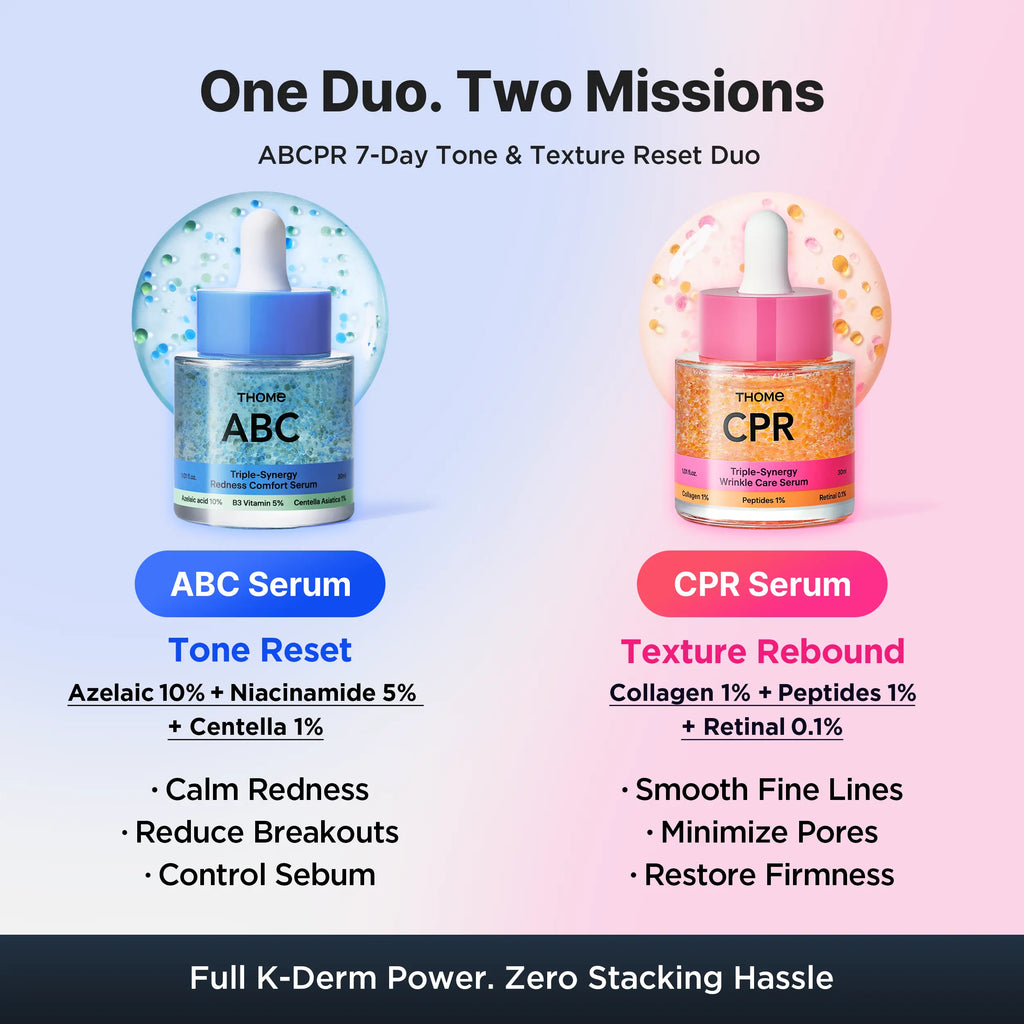 [TIKTOK SHOP EXCLUSIVE/K-PHARMACY No.1] ABCPR Duo Serum: 7-Day Korean Glass Skin Kit