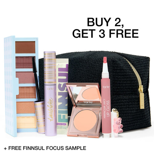 Tarte Tiktok Exclusive 5 Piece Custom Kit - Buy 2, Get 3 Free Makeup Set with Bag